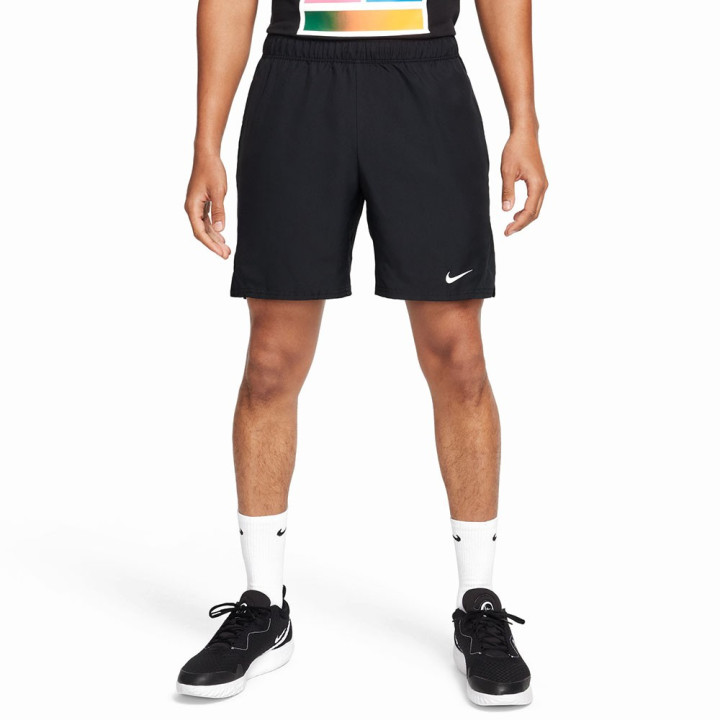 Nike Pantaloncini Tennis Court Victory Dri-FIT Nero Bianco Uomo