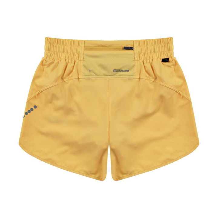 Diadora Pantaloncini Running Super Light 2,5" Giallo Sabbia Donna