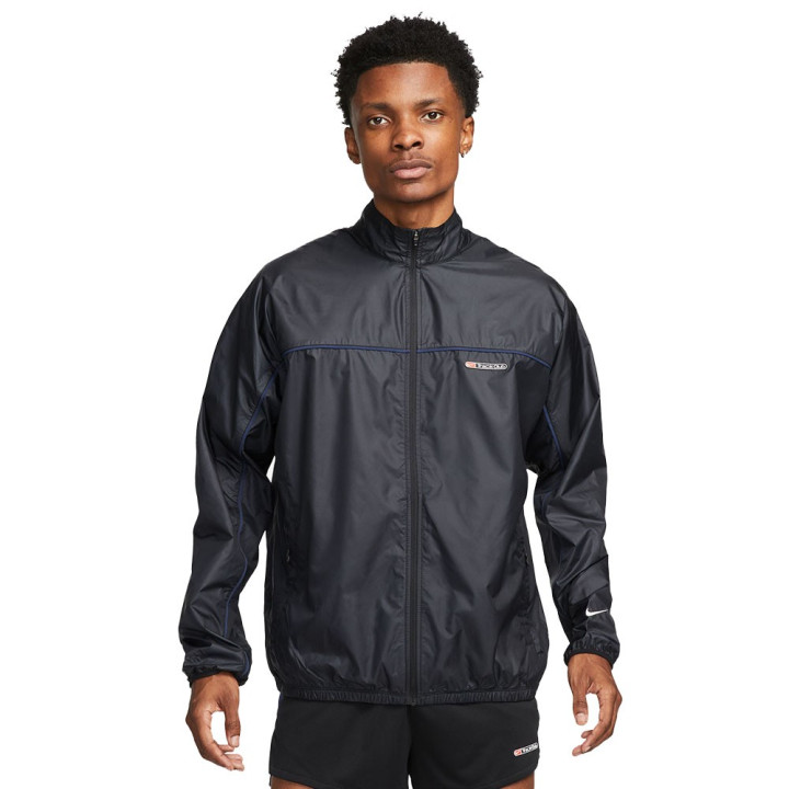 Nike Giacca Running Track Club Nero Blu Navy Bianco Uomo