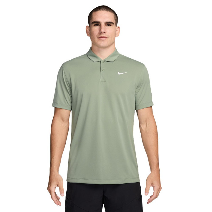 Nike Polo Tennis Dri-Fit Court Jade Horizon Bianco Uomo
