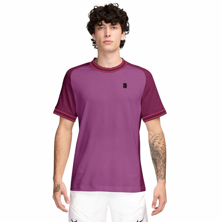 Nike T-Shirt Tennis Court Heritage Hot Fucsia Uomo