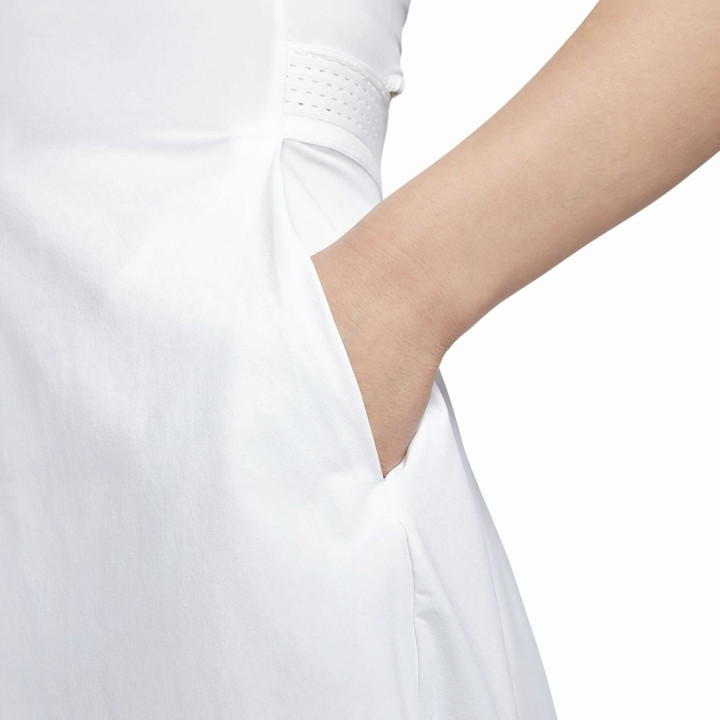 Nike Vestito Tennis Dri-Fit Advantage Bianco Nero Donna