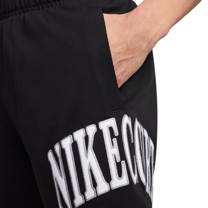 Nike Pantaloncini Tennis Felpa Heritage Nero Bianco Uomo