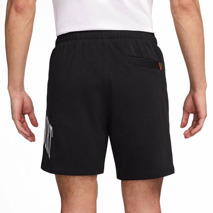 Nike Pantaloncini Tennis Felpa Heritage Nero Bianco Uomo