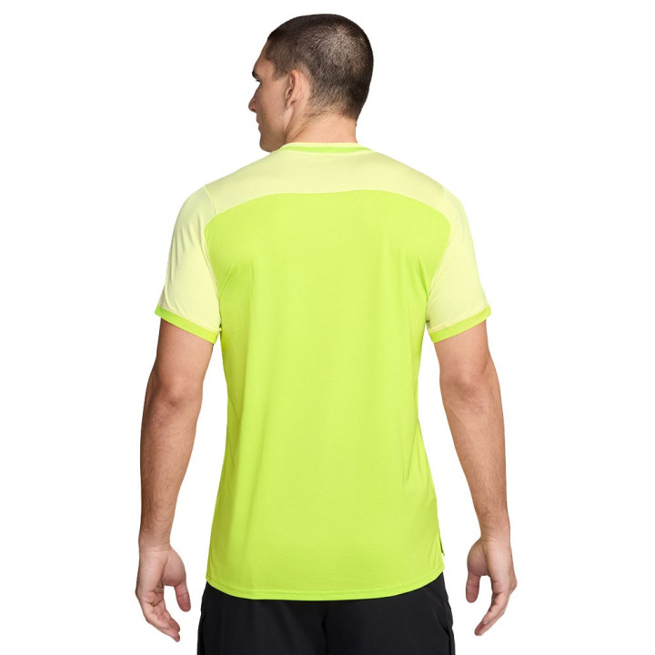 Nike T-Shirt Tennis Dri-Fit Advantage Cyber Life Lime Uomo