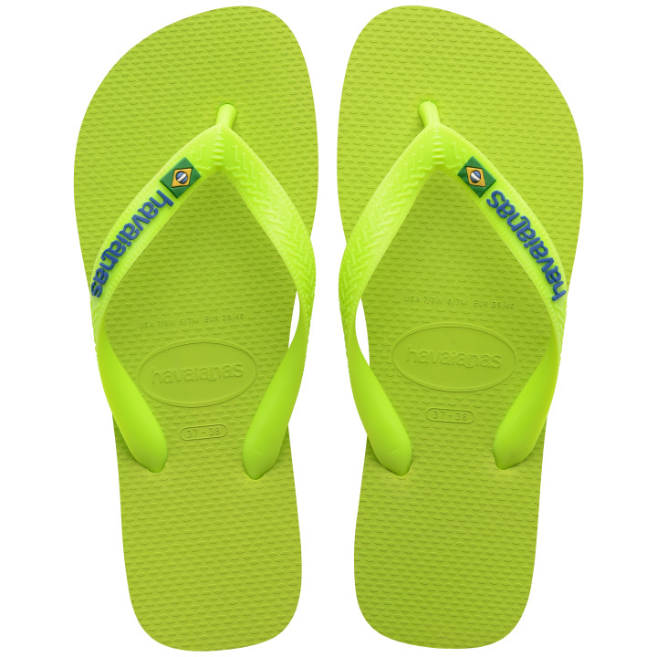 Havaianas Brasil Logo Neon Lime - Infradito Mare Donna