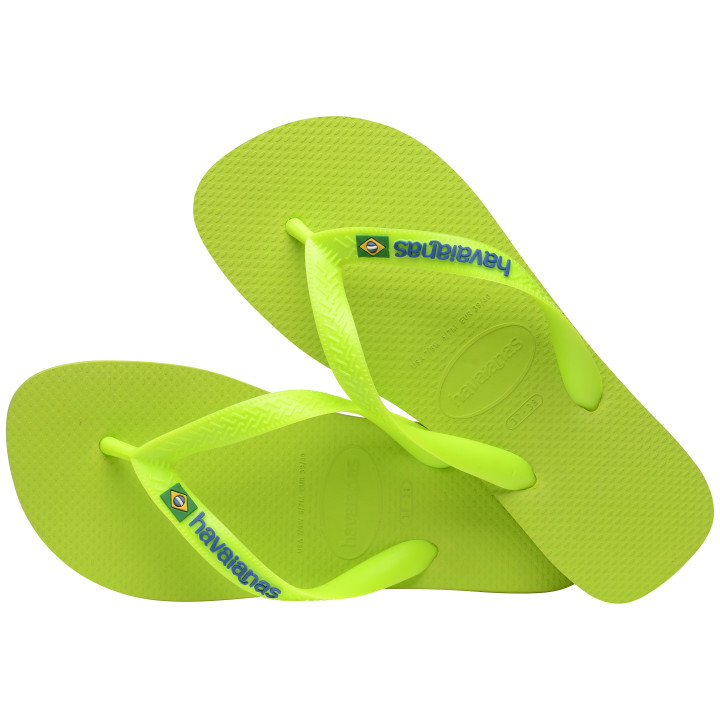 Havaianas Brasil Logo Neon Lime - Infradito Mare Donna