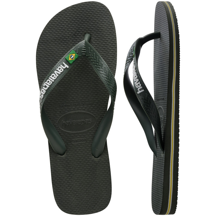 Havaianas Brasil Logo Verde - Infradito Mare Uomo