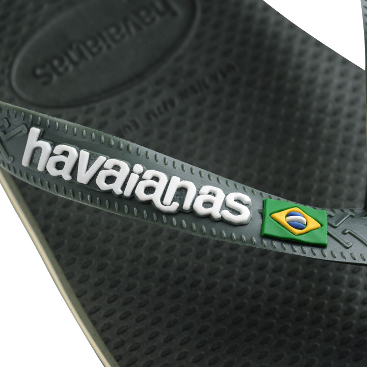 Havaianas Brasil Logo Verde - Infradito Mare Uomo