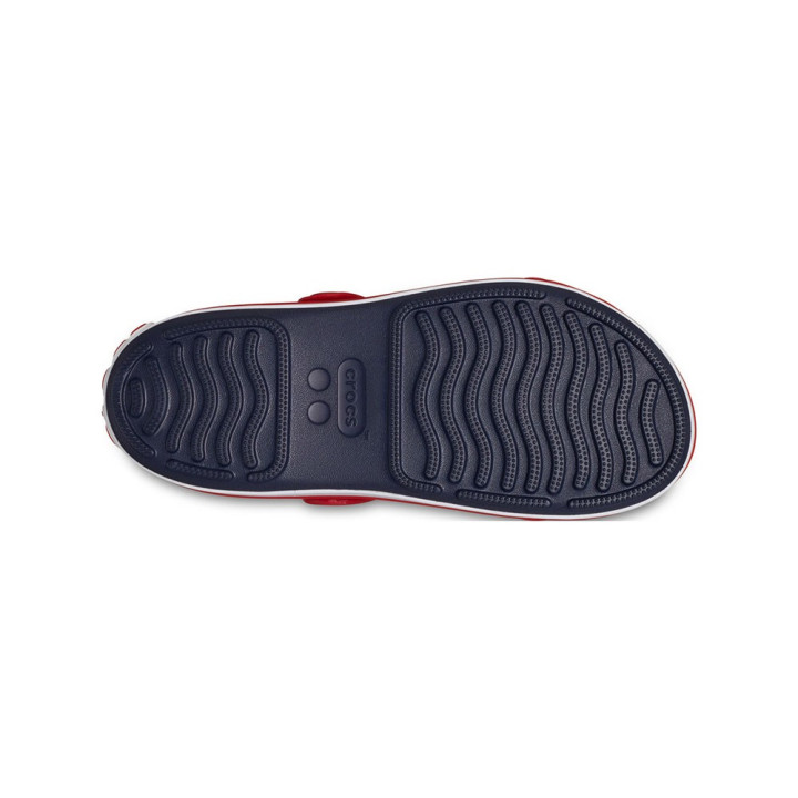Crocs Cruiser Doppia Fascia Blu Rosso - Sandali Mare Bambino