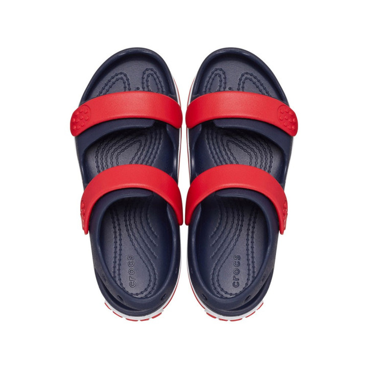 Crocs Cruiser Doppia Fascia Blu Rosso - Sandali Mare Bambino