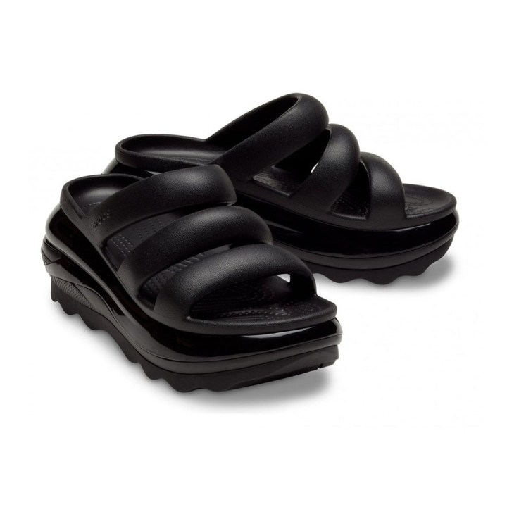 Crocs Crush Tripla Fascia Nero - Ciabatte Mare Donna
