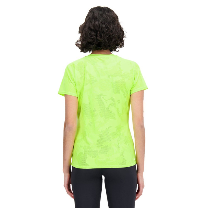 New Balance Maglia Running Q Seed Manica Lunga Giallo Donna