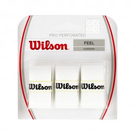 Overgrip Tennis Pro Perforated bianco