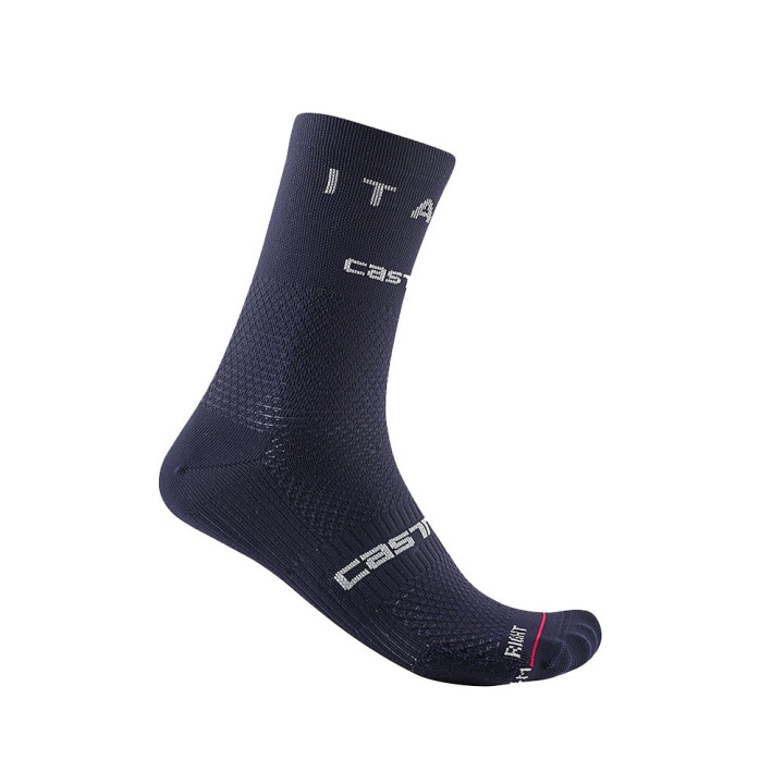 Castelli Calze Ciclismo Ita 15Cm Belgian Blu Uomo