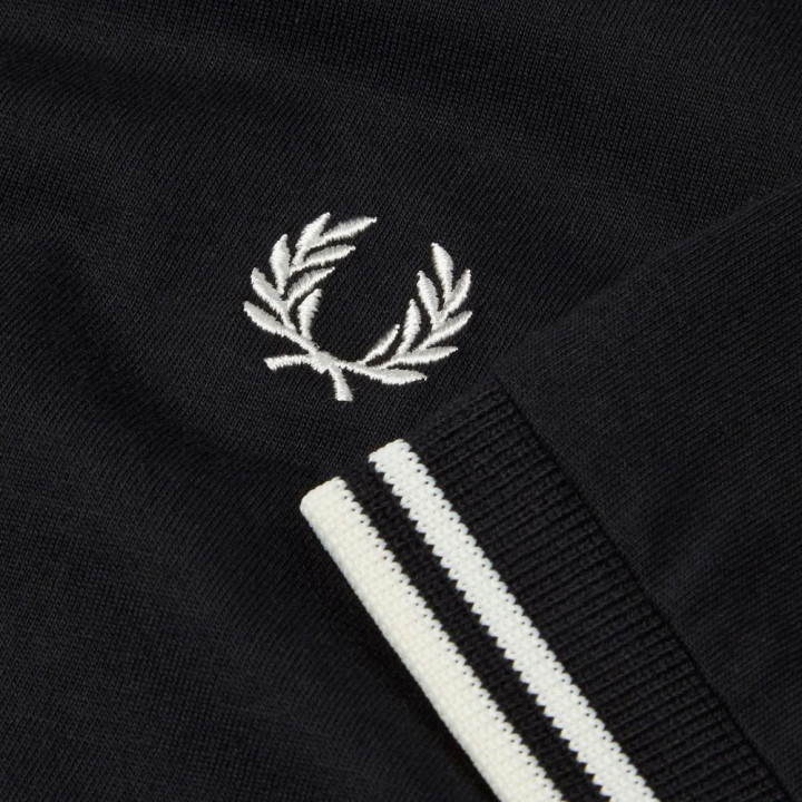 Fred Perry T-Shirt Con Bordino Nero Uomo