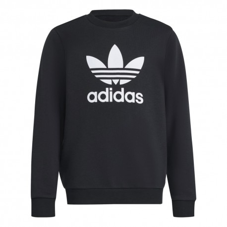 ADIDAS Originals Felpa Giro Big Logo Nero Bambino