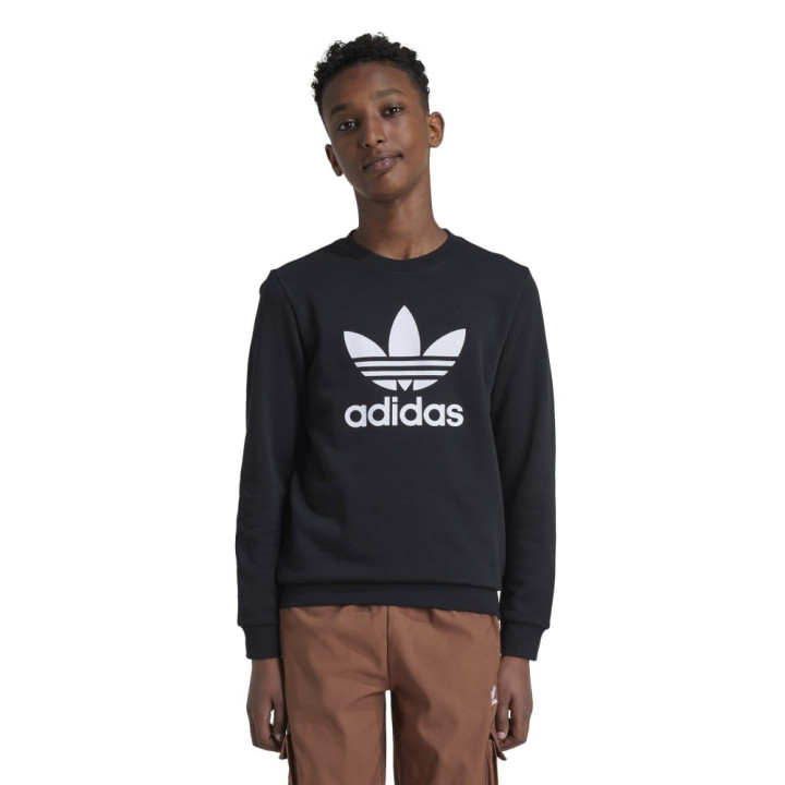 ADIDAS Originals Felpa Giro Big Logo Nero Bambino