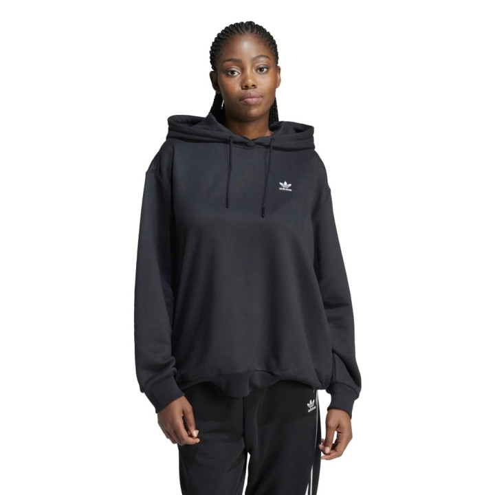 ADIDAS Originals Felpa Oversize Con Cappuccio Nero Donna