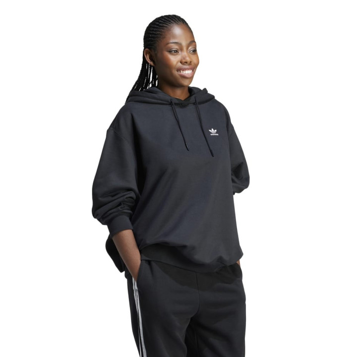ADIDAS Originals Felpa Oversize Con Cappuccio Nero Donna