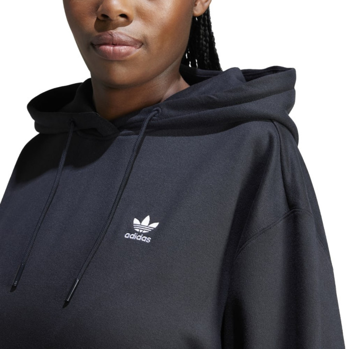 ADIDAS Originals Felpa Oversize Con Cappuccio Nero Donna