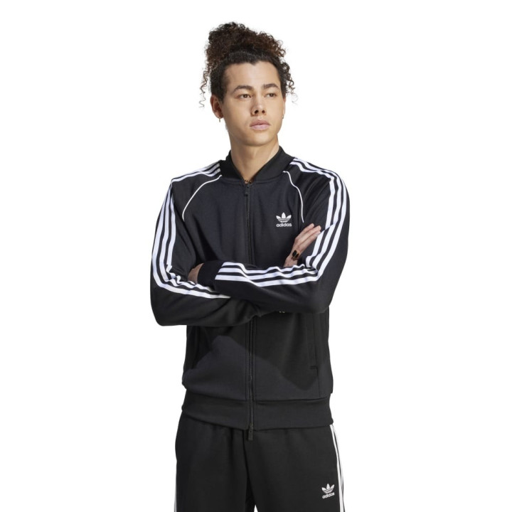 ADIDAS Originals Felpa Zip Adicolor Nero Uomo