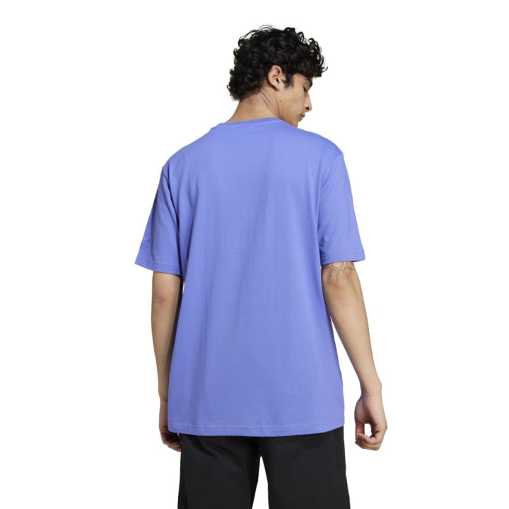 ADIDAS Originals T-Shirt Big Logo Azzurro Uomo