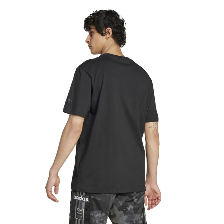 ADIDAS Originals T-Shirt Big Logo Nero Uomo