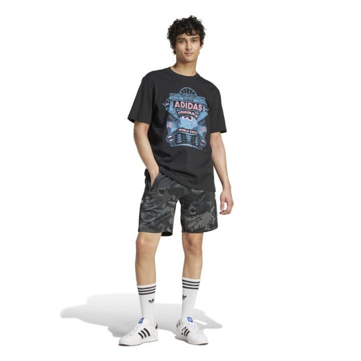 ADIDAS Originals T-Shirt Big Logo Nero Uomo
