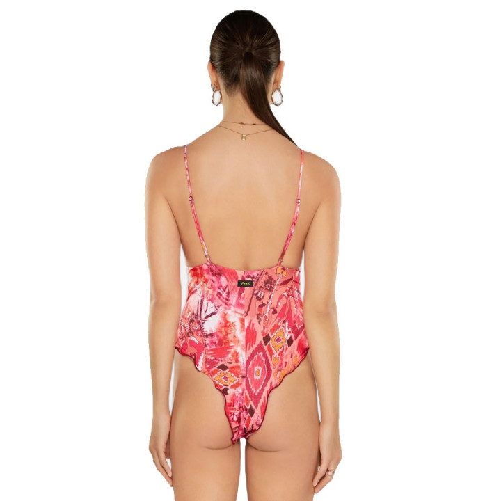 Effek Costume Intero Sbambolato Rosa 4Donna