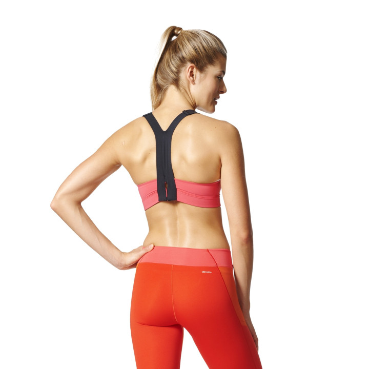 Adidas Bra Donna High Bicolor Rosso