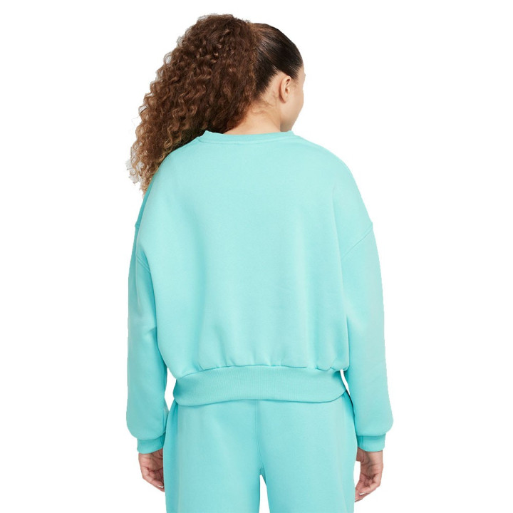 Nike Felpa Girocollo Verde Bambina