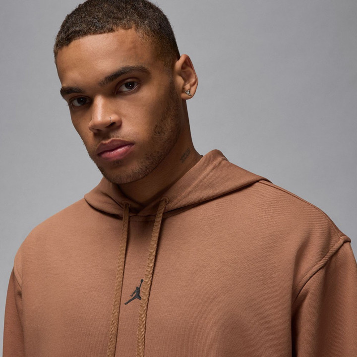 Nike Felpa Logo Dri Fit Marrone Uomo