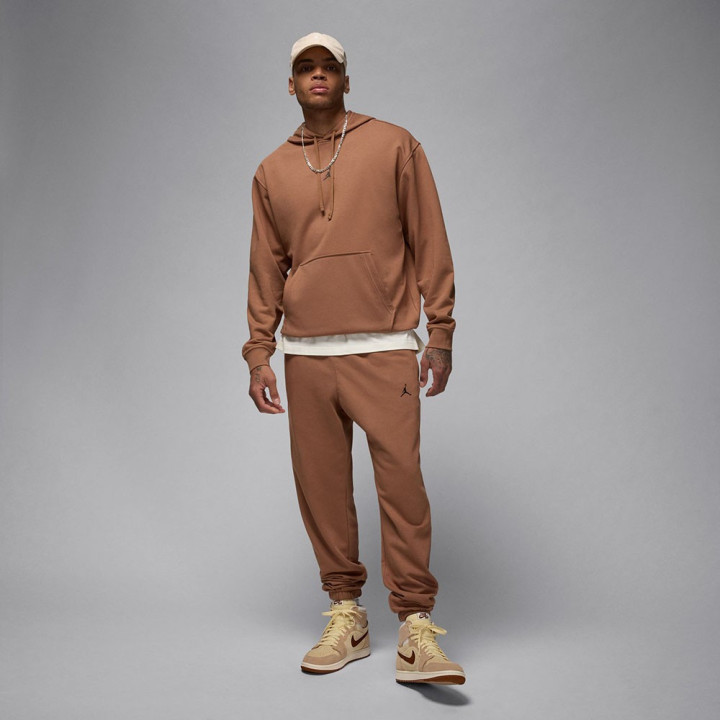 Nike Felpa Logo Dri Fit Marrone Uomo