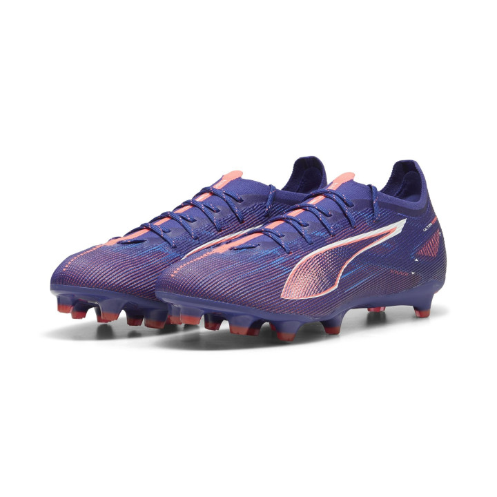 Puma Ultra 5 Pro Fg Ag Blu Bianco - Scarpe Da Calcio Uomo