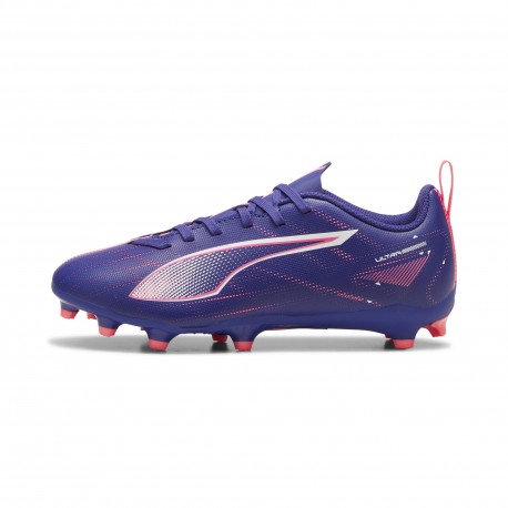 Puma Ultra 5 Play Fg Ag Blu Bianco - Scarpe Da Calcio Bambino