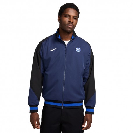 Nike Giacca Da Calcio Inter Anthm Navy Nero Uomo