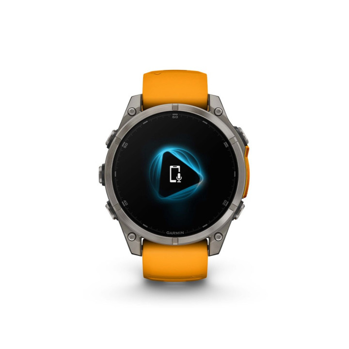 Garmin Fenix 8 Amoled 47Mm Saph Graphite Spark Arancio