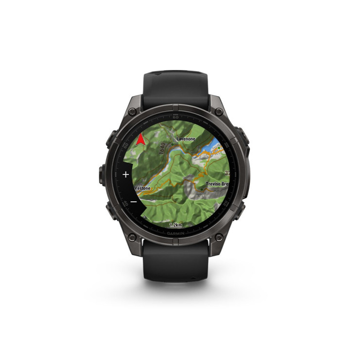 Garmin Fenix 8 Amoled 47Mm Saph Carbon Gray Dlc Ti Nero