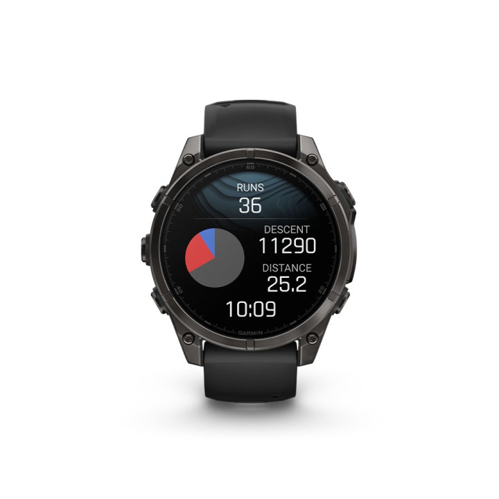Garmin Fenix 8 Amoled 47Mm Saph Carbon Gray Dlc Ti Nero