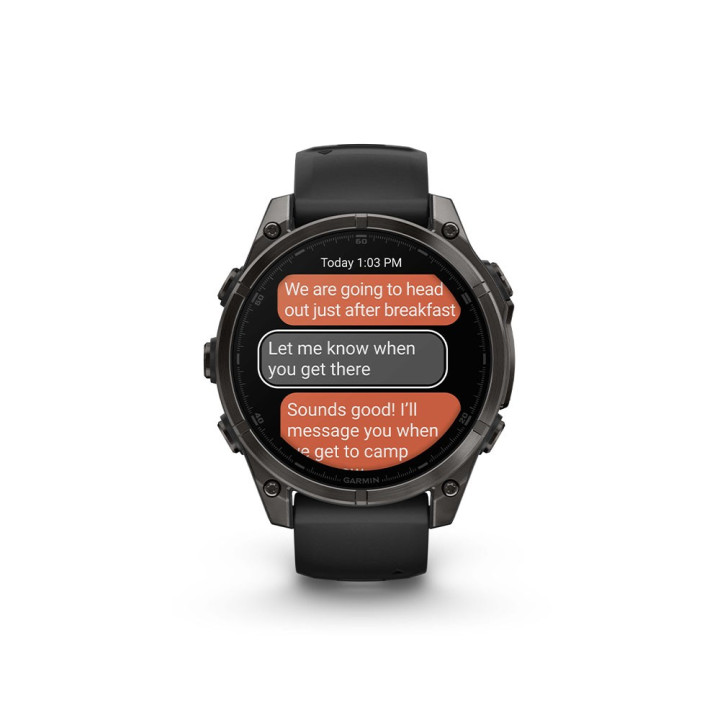 Garmin Fenix 8 Amoled 47Mm Saph Carbon Gray Dlc Ti Nero