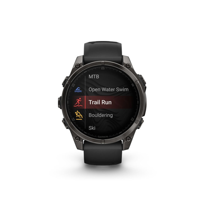 Garmin Fenix 8 Amoled 47Mm Saph Carbon Gray Dlc Ti Nero