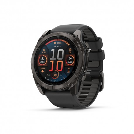 Garmin Fenix 8 Amoled 51Mm Saph Carbon Gray Dlc Ti Nero