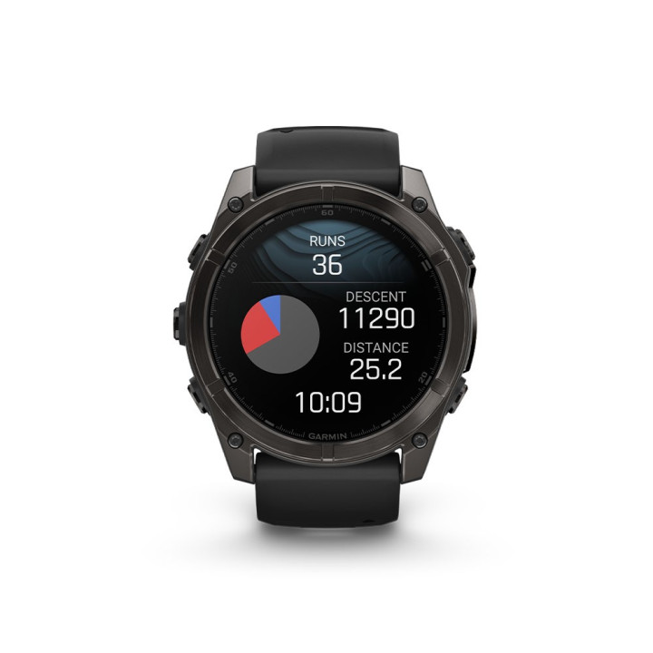 Garmin Fenix 8 Amoled 51Mm Saph Carbon Gray Dlc Ti Nero