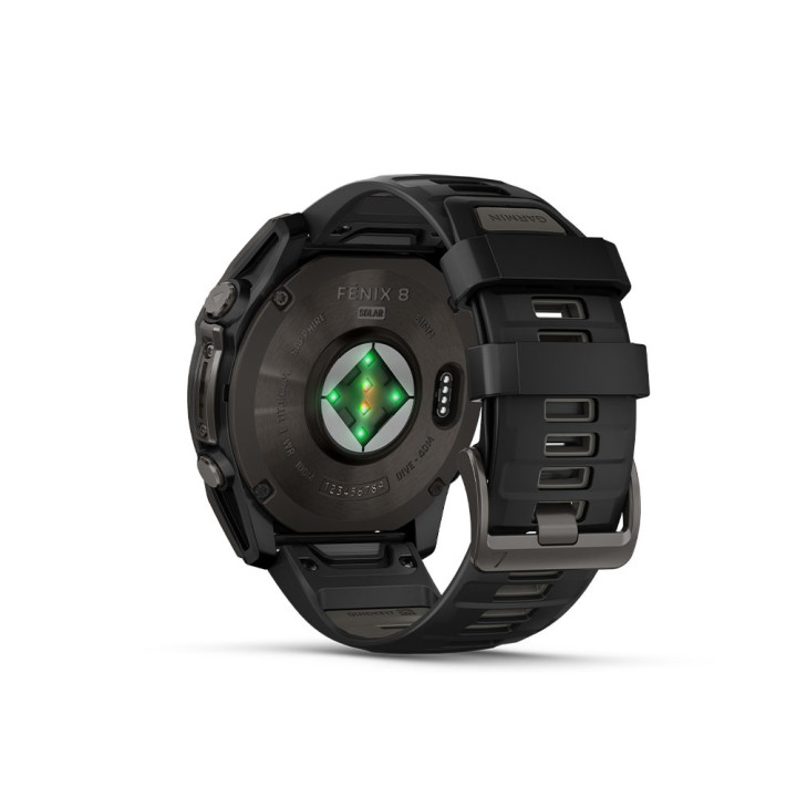 Garmin Fenix 8 Solar 51Mm Saph Carbon Gray Dlc Ti Nero