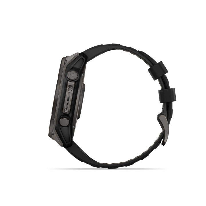 Garmin Fenix 8 Solar 51Mm Saph Carbon Gray Dlc Ti Nero