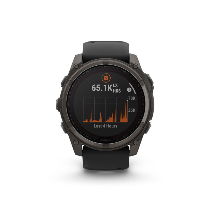 Garmin Fenix 8 Solar 51Mm Saph Carbon Gray Dlc Ti Nero