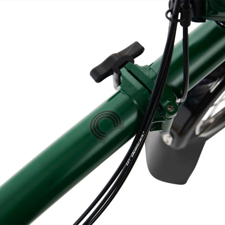 Brompton Folding C-Line Explore 6V Gloss Nero - Bicicletta Pieghevole Uomo