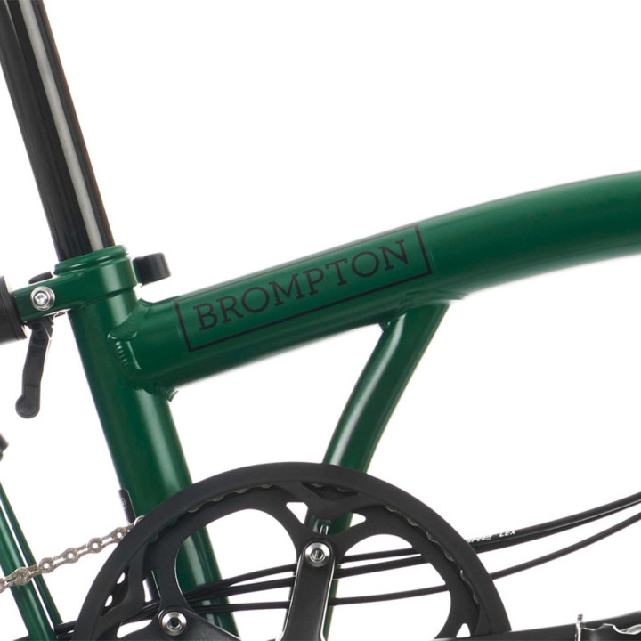 Brompton Folding C-Line Explore 6V Gloss Nero - Bicicletta Pieghevole Uomo