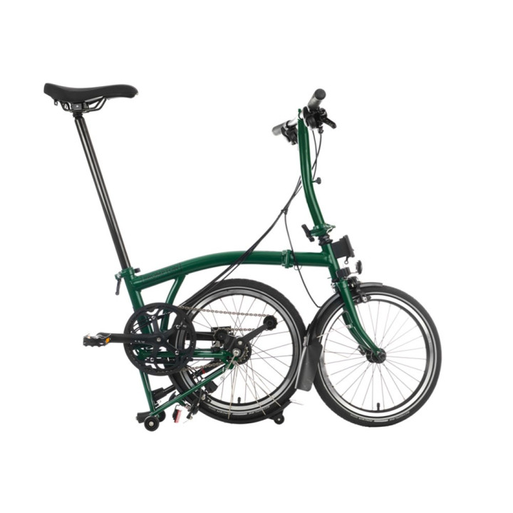 Brompton Folding C-Line Explore 6V Gloss Nero - Bicicletta Pieghevole Uomo